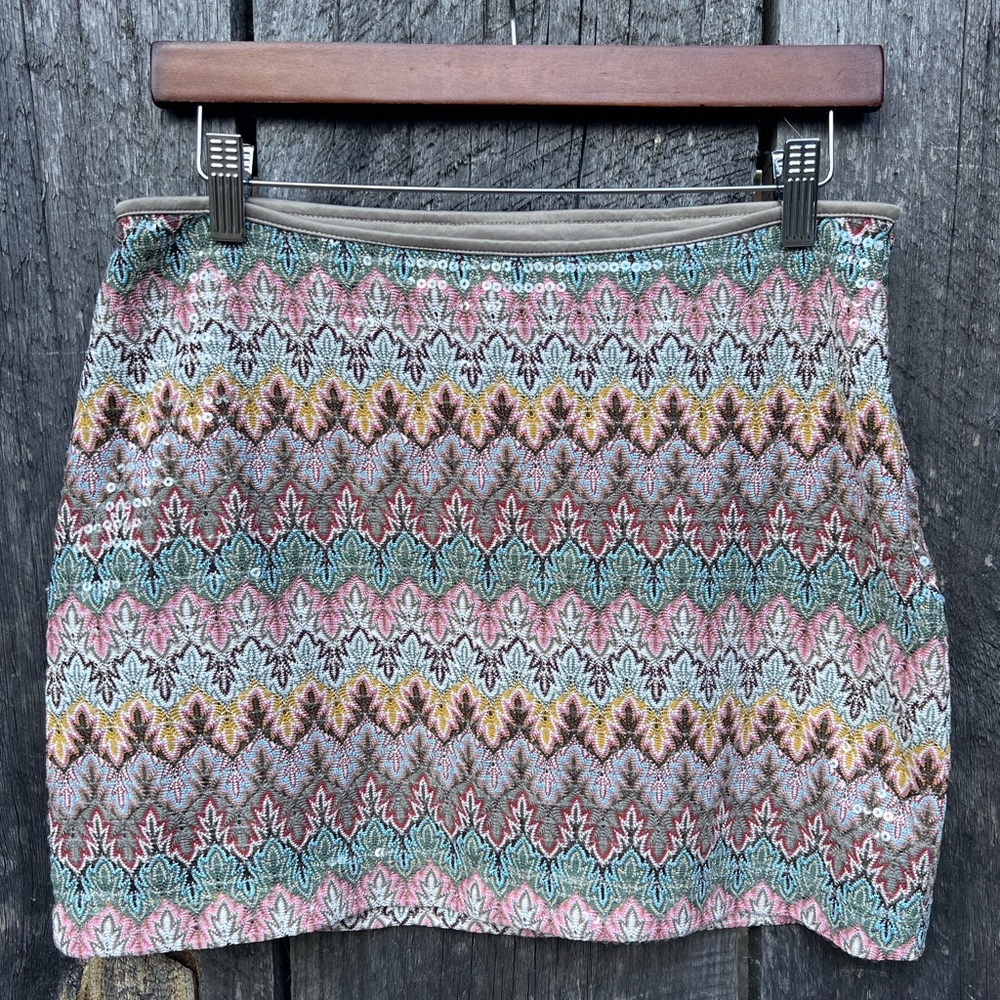 Express Sequin Mini Skirt